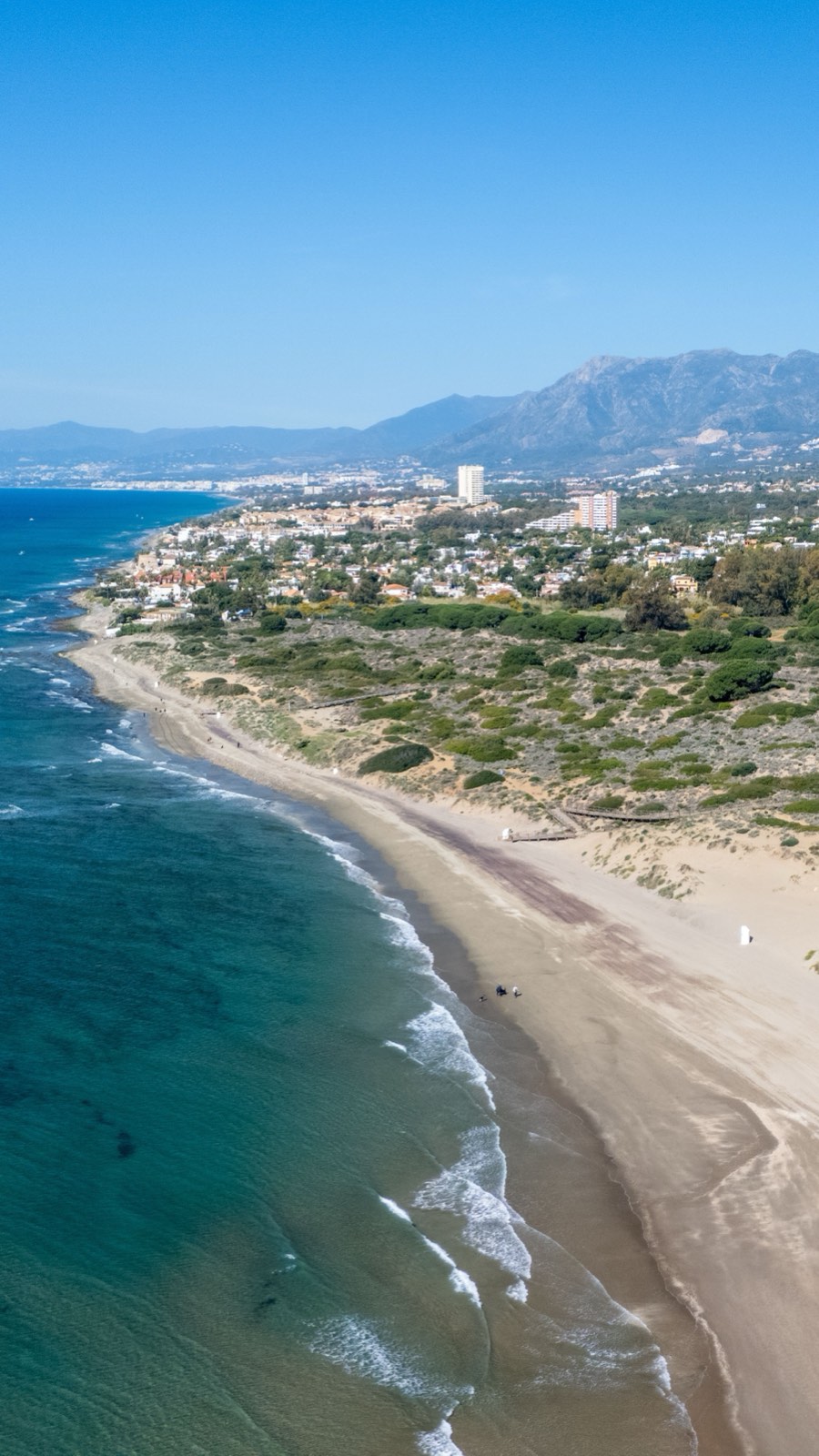 Costa de Málaga vista desde el aire